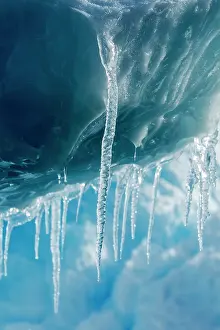 Enterprise: Antarctica, Icicles hang from iceberg floating