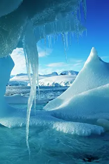 Enterprise: Antarctica, Icicles hang from iceberg floating