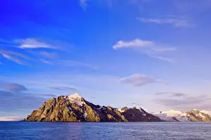 Livingston: Antarctica, Livingston Island. Sunset at