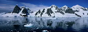 Cruise: Antarctica, Morning sun lights mountain