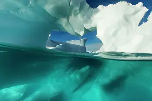 Arched: Antarctica, Underwater view of arched Iceberg