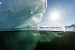 Souders: Antarctica, Underwater view of melting iceberg