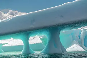 Yalour Islands: Antarctica, Yalour Islands. Glacier shapes and ocean. ic Cat