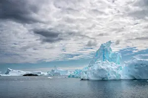 Yalour Islands: Antarctica, Yalour Islands. Landscape with icebergs and