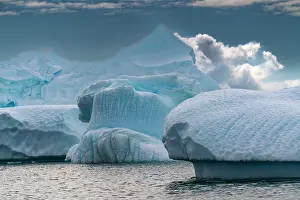 Yalour Islands: Antarctica, Yalour Islands. Landscape with icebergs and