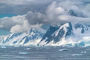 Yalour Islands: Antarctica, Yalour Islands. Landscape with mountains and