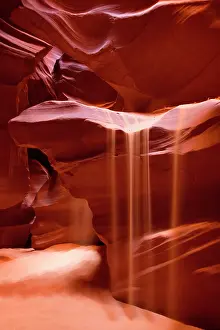 Swirling: Antelope Canyon - swirling Navajo sandstone - with