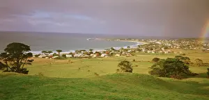 Apollo: Apollo Bay - on the Great Ocean Road - with rainbow