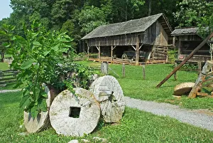Huts: Appalachian Museum in Tennessee, USA, North America