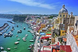 Campania: Architecture of Procida Island, a comune of the