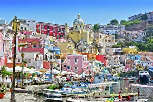 Campania: Architecture of Procida Island a comune of the Metropolitan