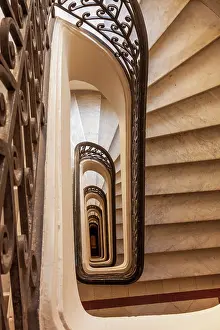 Spiral: Argentina, Buenos Aires. Spiral staircase