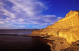 Piramide: Argentina - Punta Piramide at sunset
