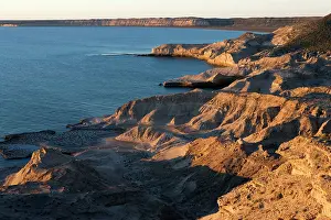 Piramide: Argentina - view of Golfo Nuevo from the road to