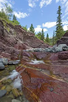 Waterton: Argillite sedimentary mineral layers