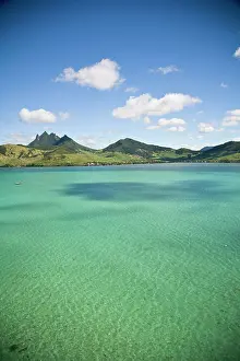 Mauritius: Arial view of Lion Mountain, South East