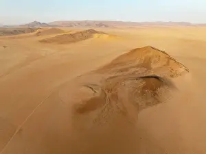 Track: Arid plains, and bare mountain ridges in the Tsondab Valley in the Namib Desert
