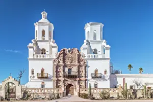 Church: Arizona, Tucson. San Xavier del Bac Mission Church