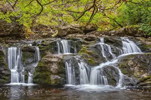 Stirling: Arklet Falls - Arklet Burn at Inversnaid flows from