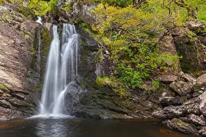 Stirling: Arklet Falls - Arklet Burn at Inversnaid flows from
