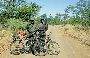 Bikes: Armed Park Wardens - patrol the park on bicycle