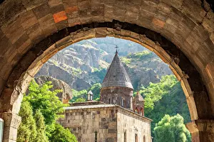 Church: Armenia, Ararat Province. Geghard Monastery. Arch
