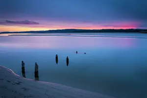 Kent: Arnside - Kent Estuary at Sunset - Looking to Grange