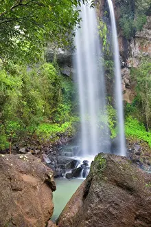 Amidst: Arrechea Falls - a small waterfall amidst dense