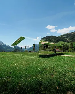 Bern: Art Gallery Mirage Gstaad, Mirror House on the mountain