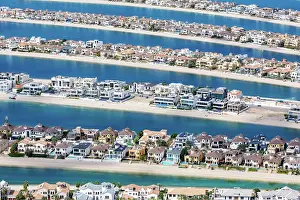 Arabian: Artificial island in the shape of a palm tree The