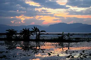 Burma: Asia, Myanmar (Burma), Lake Inle. Sunset