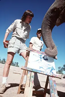 Intelligence: ASIAN / INDIAN ELEPHANT - painting