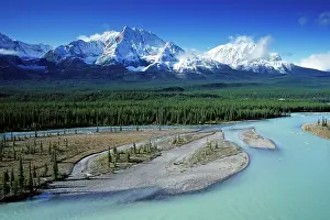 Athabasca: Athabasca River and Rocky Mountains