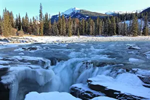 Partially: Athabaska Falls - partially frozen