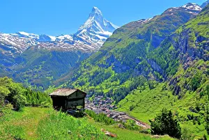 Matterhorn: Attic in the hamlet Ried with Matterhorn 4478m