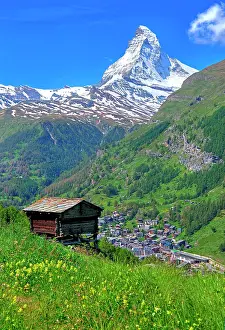 Matterhorn: Attic in the hamlet Ried with Matterhorn 4478m