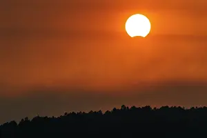 2017: August 21st, 2017, Solar eclipse at dusk - Galicia, Spain