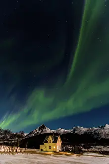 Situation: Aurora Borealis, Borg, Lofoten Islands, Nordland