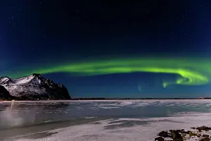 Situation: Aurora Borealis, Eggum, Lofoten Islands, Nordland