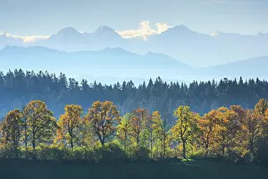 Bern: Aussicht Emmental, Eiger, Monch, Jungfrau, Bern, Schweiz