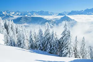 Foothills: Aussicht von der Rigi, Schweiz
