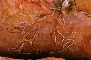 Creation: Australia - aboriginal rock painting of Creation Spirit