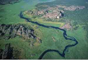 Billabongs: Australia - N.T. Kakadu N.P. - Canon Hill - sandstone