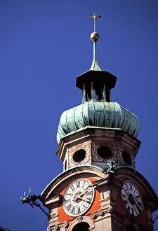 Bartruff: Austria, Innsbruck. Baroque clock tower