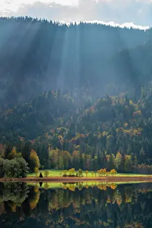 Chiemgau: Autumn atmosphere at the Weitsee, Reit im Winkl