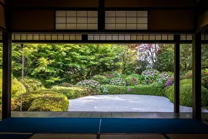 Gravel: Azalea's full bloom in Jozanji temple, Anjo, Japan