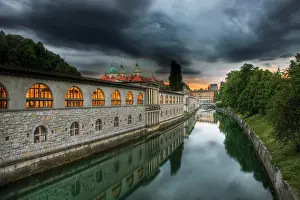 Backside: Backside of Market Colonnade and Ljubljanica