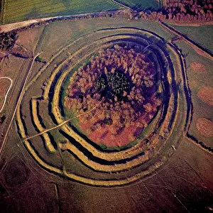 Forts: Badbury Rings, An Iron Age hill fort), Dorset