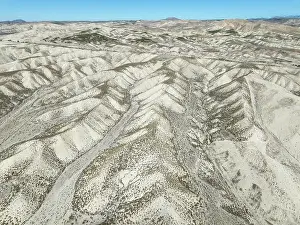 Isolation: Badlands. Aerial view. Drone shot. Granada province