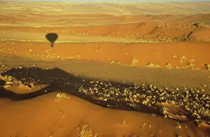 Bushman: Balloon Safari, Namibia - The shadow of the hot-air